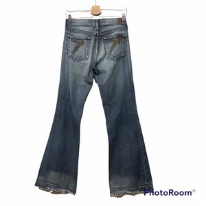 7 FOR ALL MANKIND DoJo Jerome Dahan Style Jeans Flare cut Sz 26